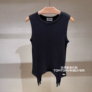 香港正品代购 Jean Paul Gaultier 25秋冬 不规则边背心