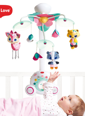 TinyLove新生婴儿声光一体安抚音乐床铃可旋转床头挂件音乐益智