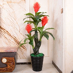 Hoa mô phỏng, may mắn, phòng khách, cây mô phỏng, cây trồng trong chậu, đồ trang trí cây xanh, hoa giả, trang trí cây cảnh, cây giả đứng sàn giả hạc tím