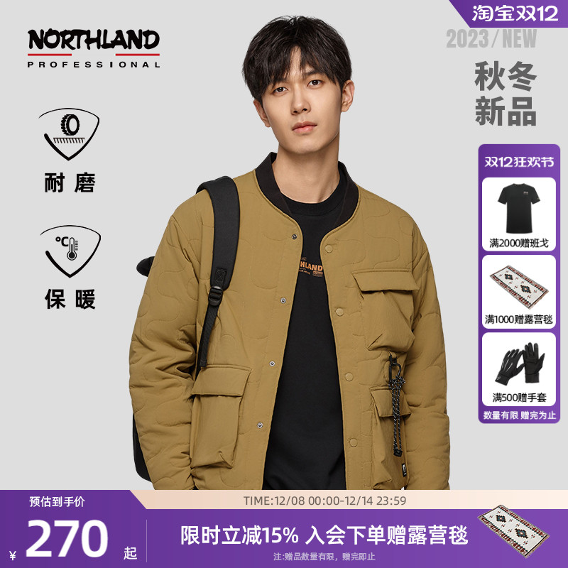 诺诗兰棉服户外登山徒步休闲外套防风棉夹克保暖上衣NPJDN5712S