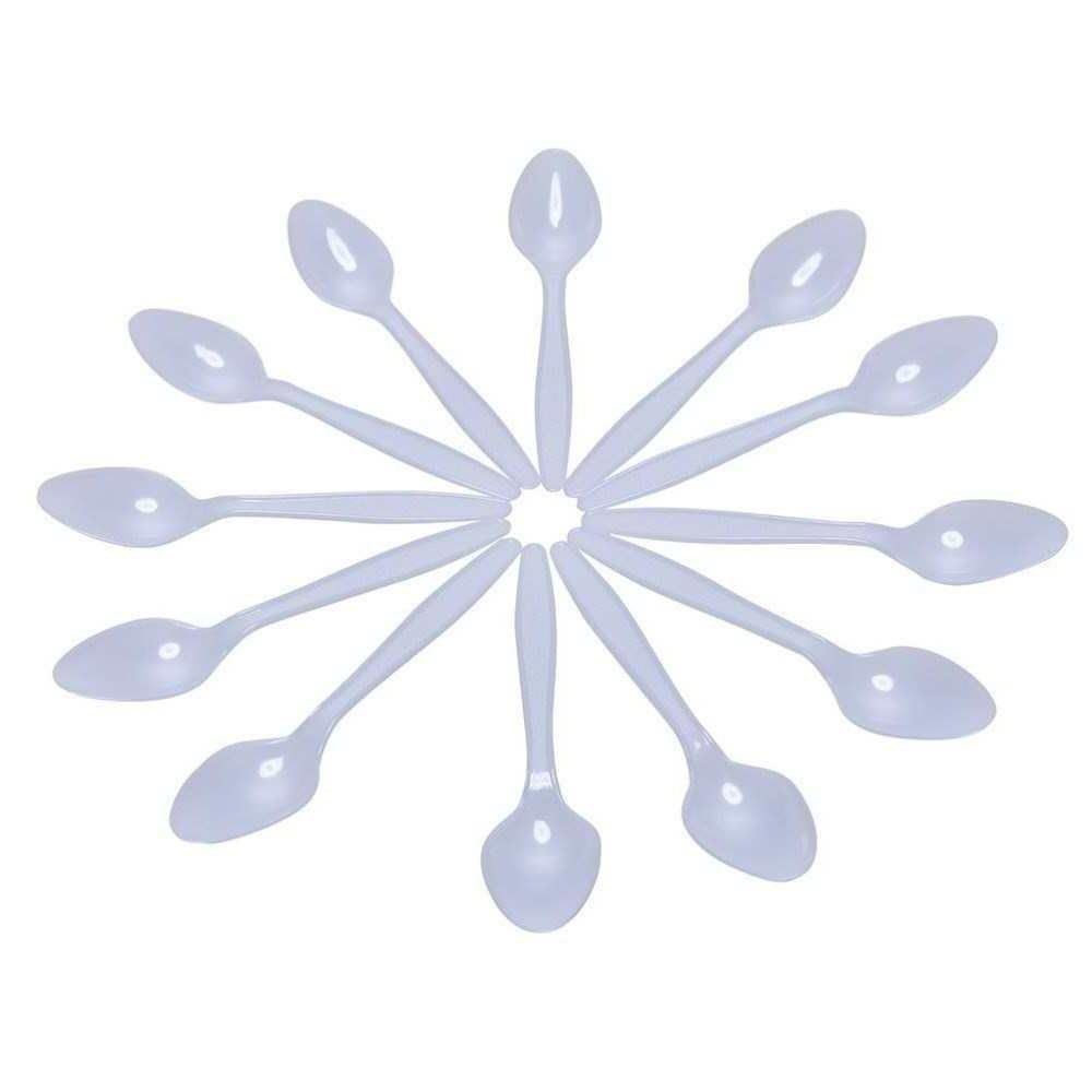 100PCS 경제적인 플라스틱 숟가락 서양 일회용 숟가락ST