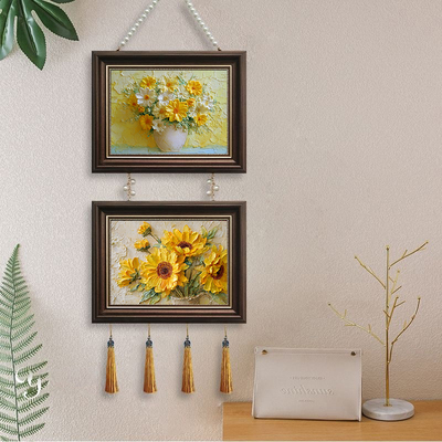 治愈系花卉向日葵小雏菊挂画