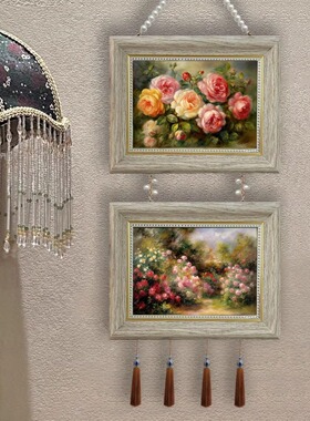 玫瑰花园风景画客厅餐厅墙面挂画