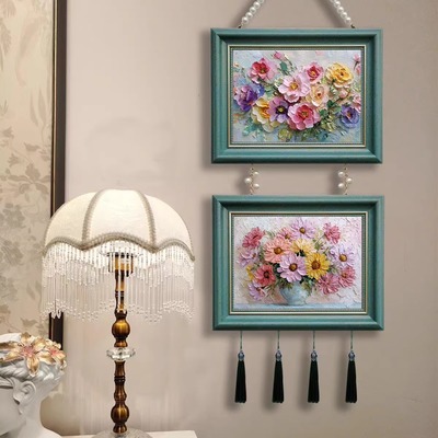 向日葵花卉油画装饰画挂画小众