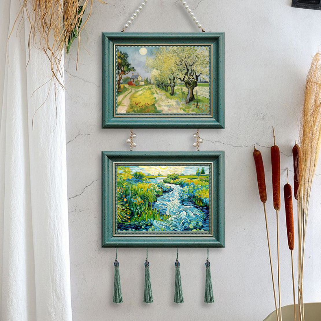 梵高油画风景画客厅卧室墙壁画