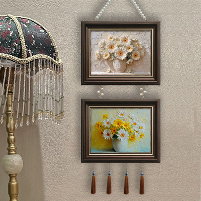 向日葵小雏菊花卉装饰画客厅餐厅