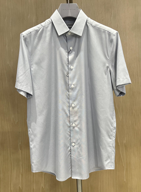 2024新款卡尔丹顿专柜夏季正品男士短袖衬衫衬衣 KEAS33002PAG1
