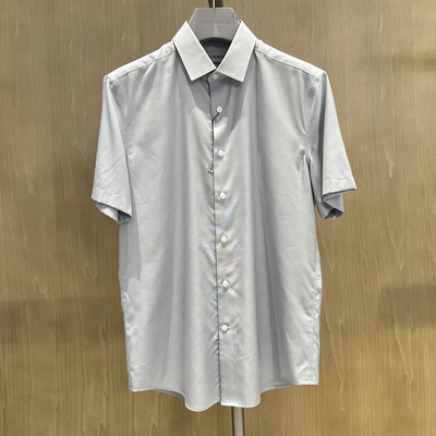 2024新款卡尔丹顿专柜夏季正品男士短袖衬衫衬衣 KEAS33002PAG1