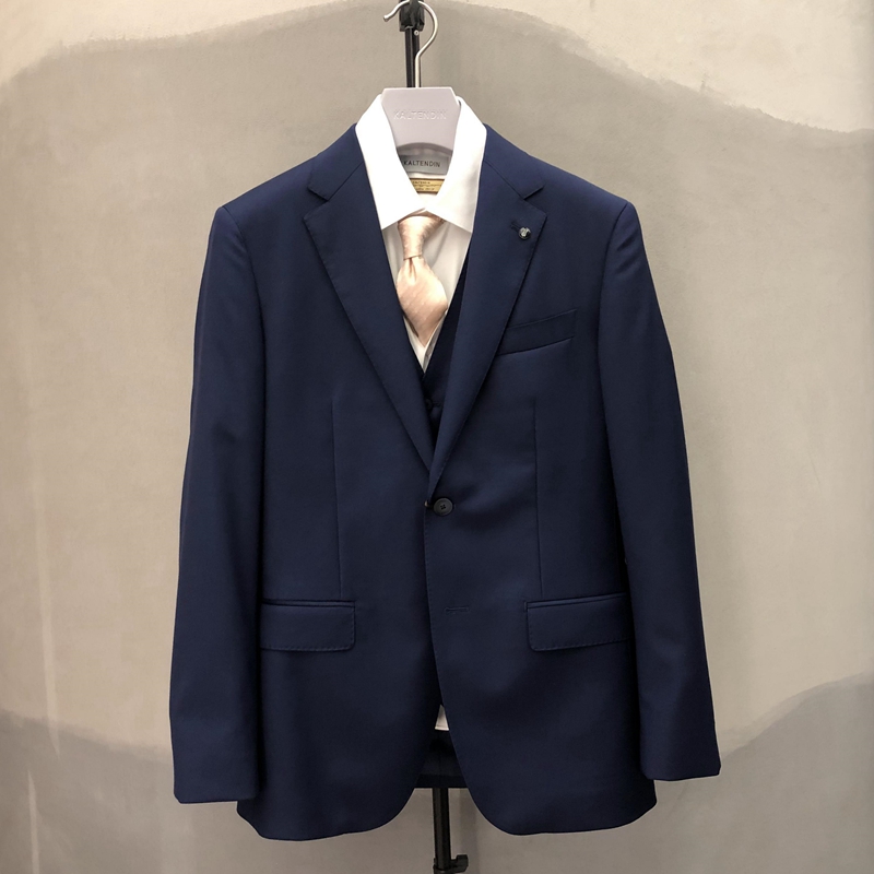2023新款卡尔丹顿专柜春季正品男士羊毛套西西服 KDAL01601DBN5