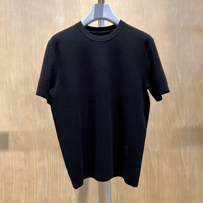 2025秋季新款卡尔丹顿专柜正品男装短袖羊毛衫2色KFBW14409RAB1