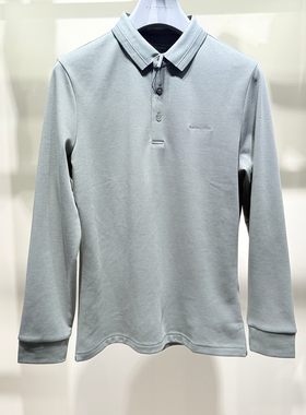 秋冬季新款卡尔丹顿专柜正品男装休闲长袖T恤衫2色LFRW10519FAN2