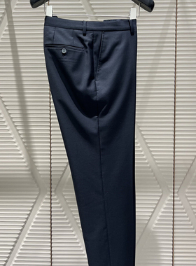 2024新款卡尔丹顿正品男秋冬商务套西羊毛西裤长裤KEAL02613NAB1