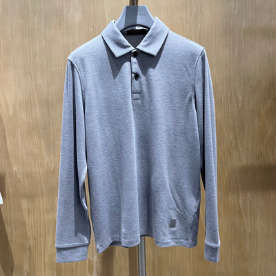 2025秋冬季新款卡尔丹顿专柜正品男装休闲长袖T恤衫KFDW10514FBG1