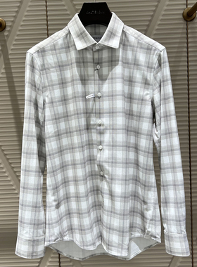 2024新款卡尔丹顿专柜秋季正品男商务长袖衬衫衬衣 KEAW23648CAC2