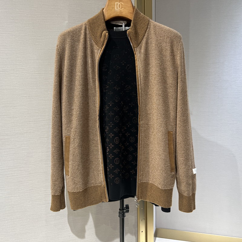 迪赛DEICAE专柜正品秋冬季男装羊毛针织休闲衫外套毛衣 252141100