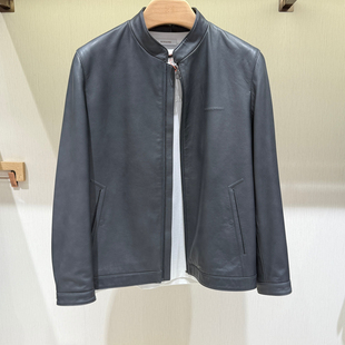 新款BOSSsunwen专柜正品秋冬季男装真皮皮衣外套15321702325823