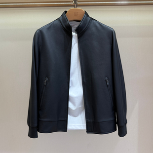 BOSSsunwen专柜正品秋冬季男装休闲真皮皮衣外套14321702417090