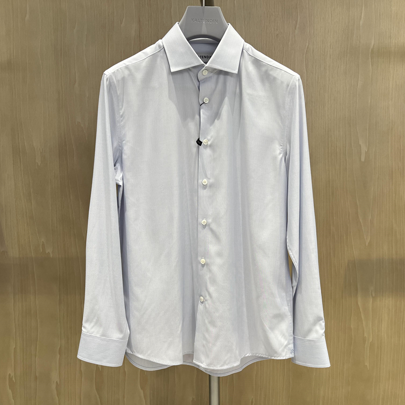 2024新款卡尔丹顿专柜春季正品男士长袖衬衫衬衣 KEAS13514SAN2