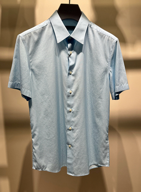 新款卡尔丹顿专柜夏季正品男士短袖衬衫 衬衣上衣 KCAS43030CAN2