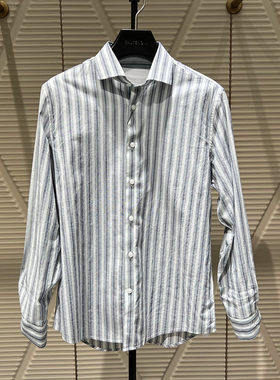 2024新款卡尔丹顿专柜春季正品男士长袖衬衫衬衣 KEAS23508SDN3