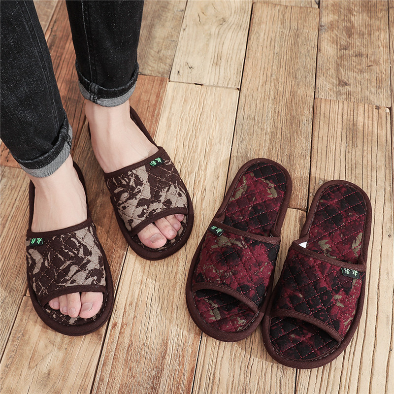 韩版特价秋冬无声静音布底拖鞋