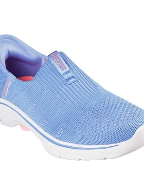 代购skechers斯凯奇女鞋舒适一脚蹬柔软平底轻便耐磨运动鞋125222