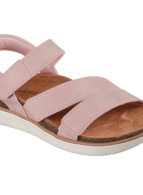 代购skechers斯凯奇女鞋舒适一脚蹬夏季魔术贴轻便运动凉鞋163252