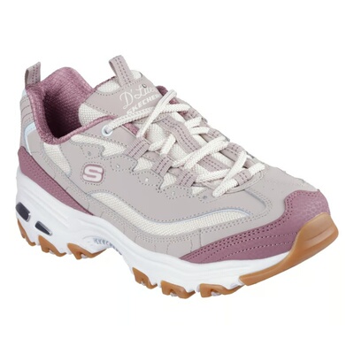 代购skechers斯凯奇女鞋舒适系带老爹鞋厚底增高熊猫运动鞋150241