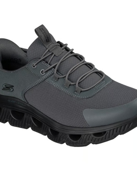 美国进口代购斯凯奇春男士松紧带舒适耐磨缓震跑步运动鞋118425