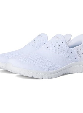 代购skechers斯凯奇女鞋舒适一脚蹬柔软平底轻便耐磨运动鞋104450