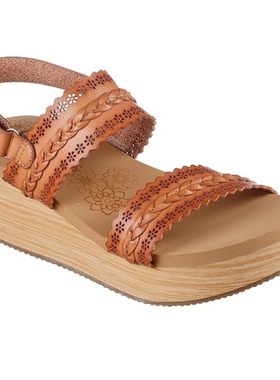 代购美国进口斯凯奇女鞋舒适增高夏季魔术贴厚底运动凉鞋120069