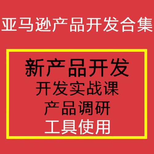 亚马逊产品开发课程Amazon高阶选品课程市场调研产品分析实操课