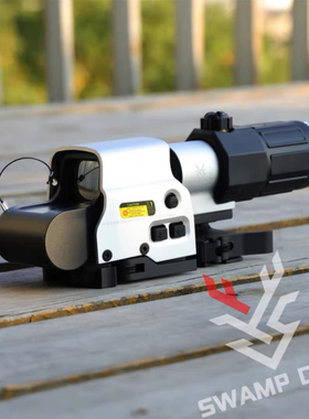 沼泽鹿金属全息红点558G33侧翻模型20MM快拆固定3倍放大模型弹弓