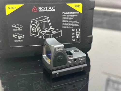 全金属全息镜瞄i准器高清虹膜红点rmr镀膜底板模型弹弓玩具器高透