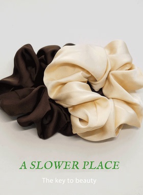 福利款 单拍不发！！质感超好大肠发圈 秋冬气质款纯色