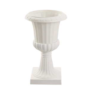 新品花翁插花器塑料欧式高脚大号户外花园阳台绿萝罗马柱婚庆花盆
