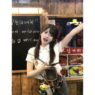 校供校服夏季 jk短袖 韩式 甜美衬衫 包臀裙穿搭 短款 制服上衣纯色套装
