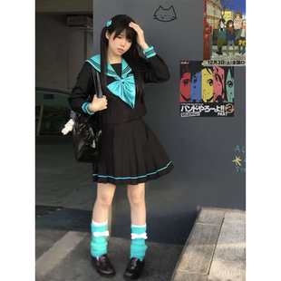 中间服jk制服日系学院风穿搭水手服青本绘JK裙校供感套装 2025夏季