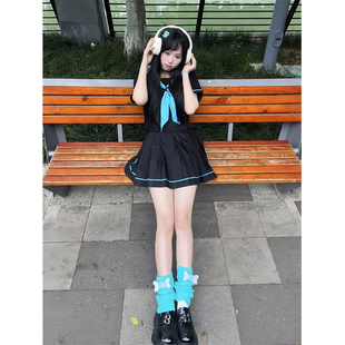 2025夏季 新款 中间服jk制服基础款 学院风水手服青本绘JK短裙整套装