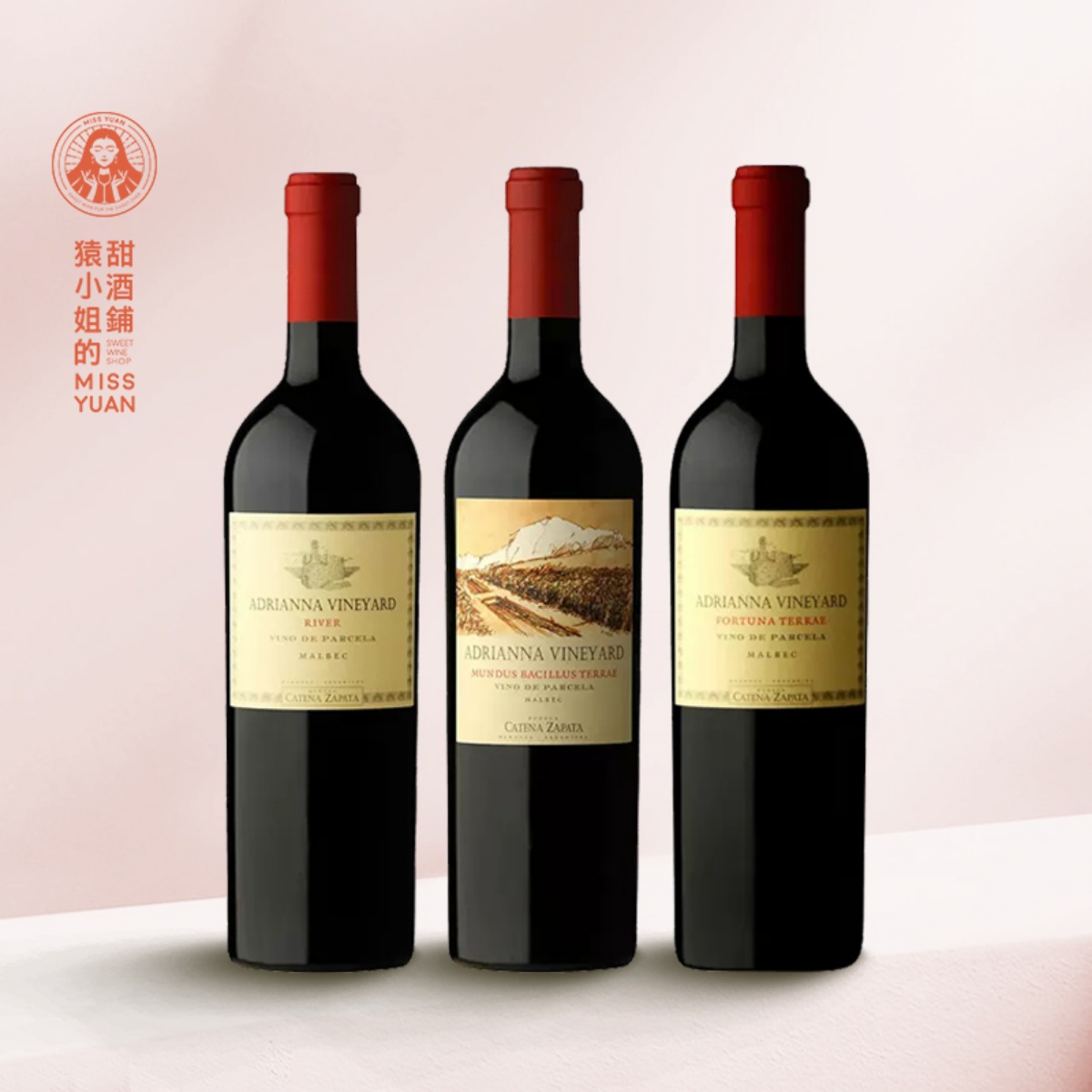 阿根廷准满分膜拜酒 卡帝娜阿德里安娜园系列马尔贝克干红葡萄酒