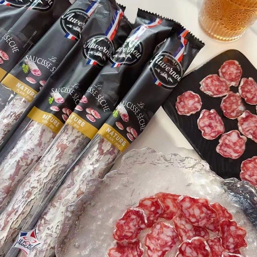 法国进口香肠风干即食萨拉米腊肠肉肠百思达切片250克纯肉萨拉咪