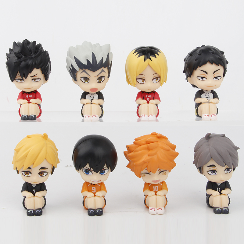 坐坐排球少年手办及川彻孤爪研磨娃娃机扭蛋二次元公仔模型