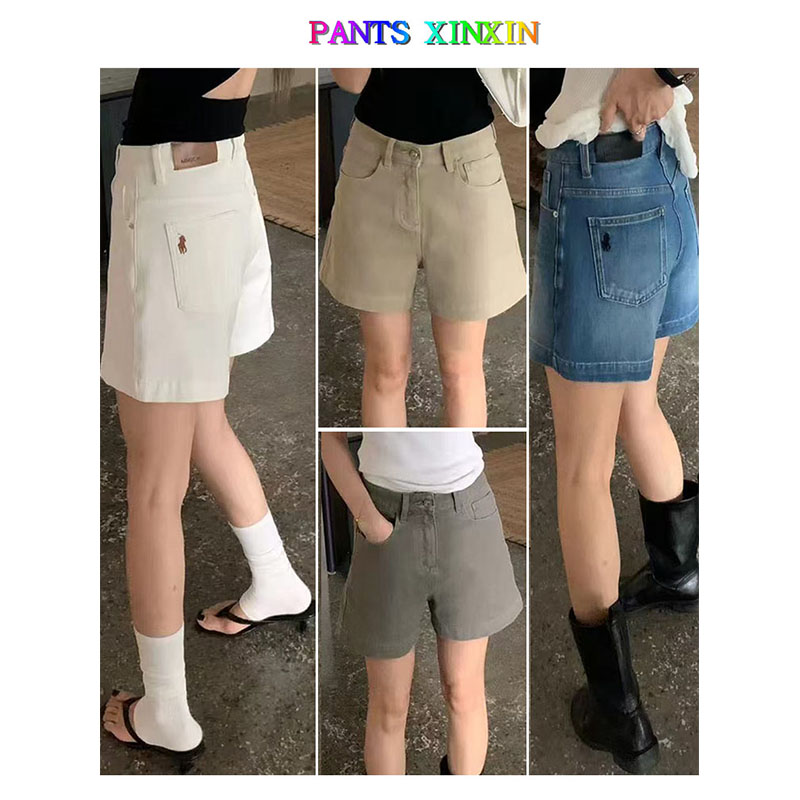 2026年夏日显身材好气质四巧色高弹做旧提臀港姐牛仔短裤女247131