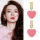 爆款 戚薇同款 爱心耳环女2025新款 高级感耳钉小众独特甜美可爱耳饰