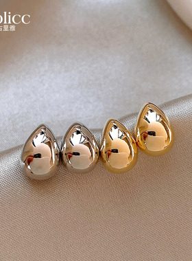 金属银小豆豆耳钉2026新款爆款独特漂亮耳环女轻奢高级感精致耳饰