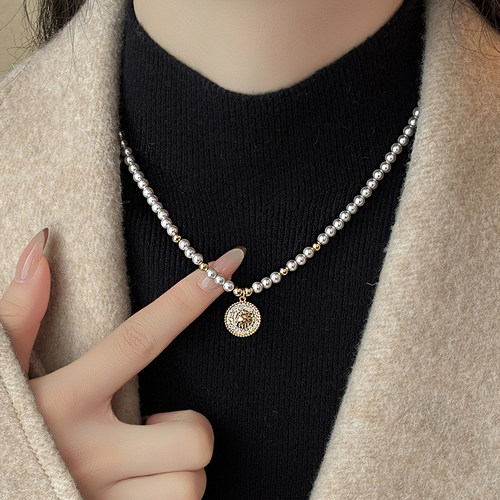 精致高级感轻奢小众珍珠项链