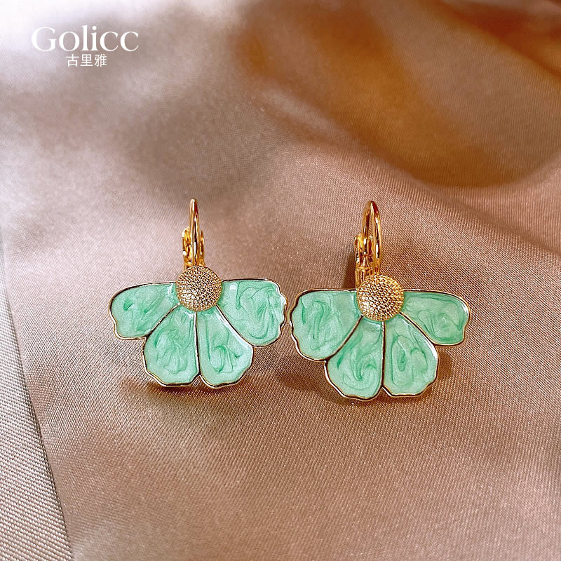 独特花朵耳钉小众独特耳饰