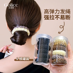 罐装高马尾加粗加宽发绳女高马尾头饰发饰2026新款高级感扎头皮筋