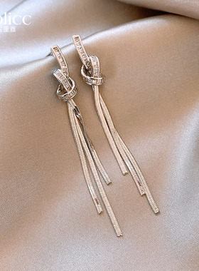 长款珍珠流苏耳环女轻奢气质耳钉坠2026新款爆款高级感巨好看耳饰