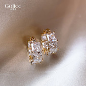 锆石圈圈耳环女2026新款 高级感轻奢耳钉巨好看独特漂亮耳饰品 爆款